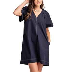 Elegant Navy Mini Dress